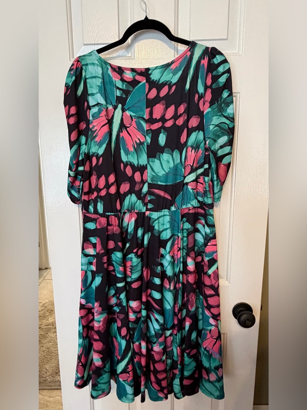 Torrid 2X Cinch Front Fit & Flare Short Sleeve Dress 👗 - Picture 8 of 12
